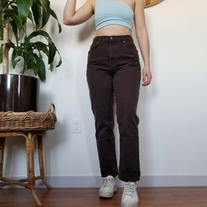 SOLD Vintage 90s Brown Mom Jeans